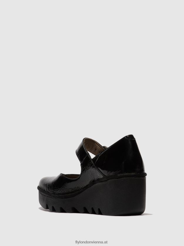 Schnallenschuhe baxe428 Frauen Fly London ZV2XXB621 Luxorschwarz