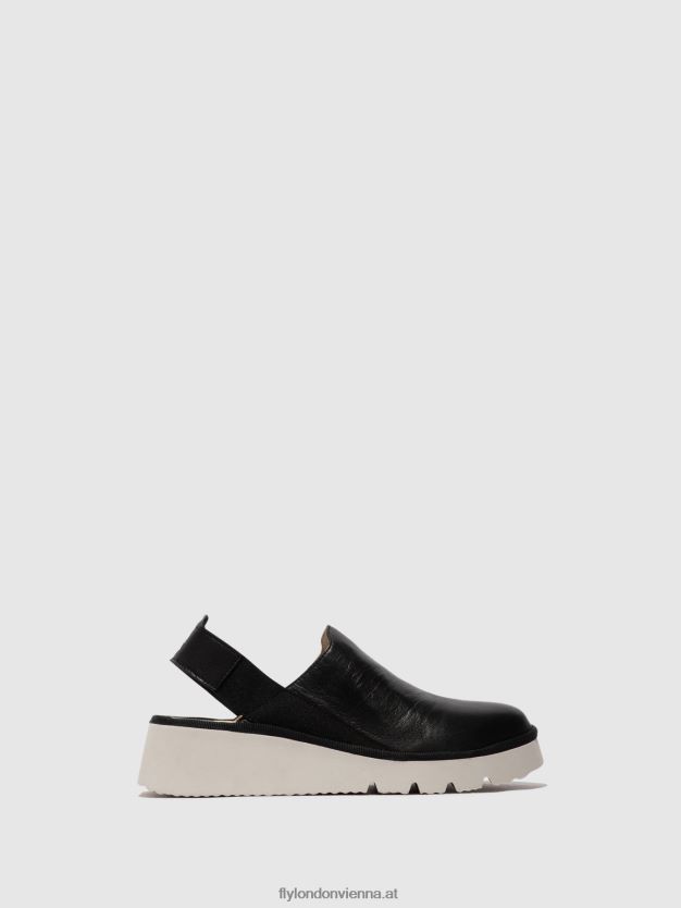 Slingback-Schuhe plog430 Frauen Fly London ZV2XXB645 Schwarz