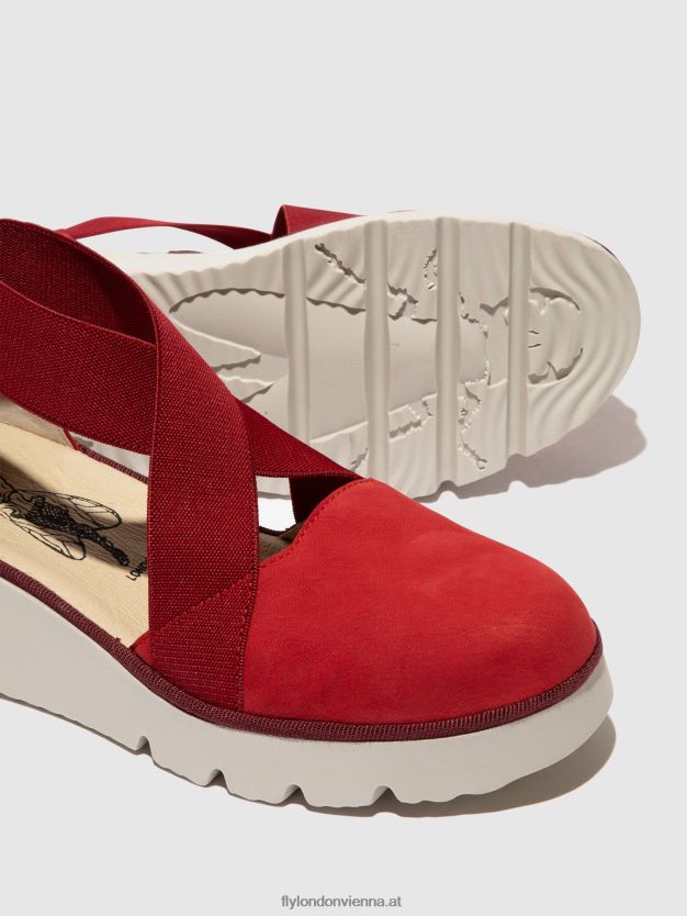 elastische Schuhe Pacy415 Frauen Fly London ZV2XXB660 Lippenstift rot