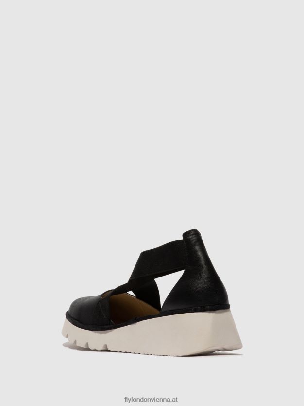 elastische Schuhe Pacy415 Frauen Fly London ZV2XXB661 Schwarz