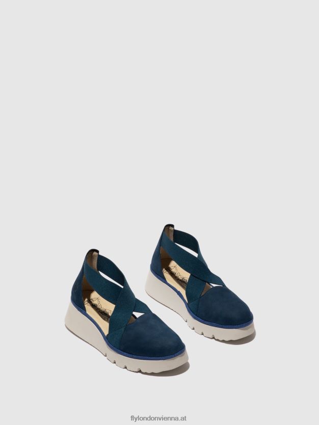 elastische Schuhe Pacy415 Frauen Fly London ZV2XXB662 Blau