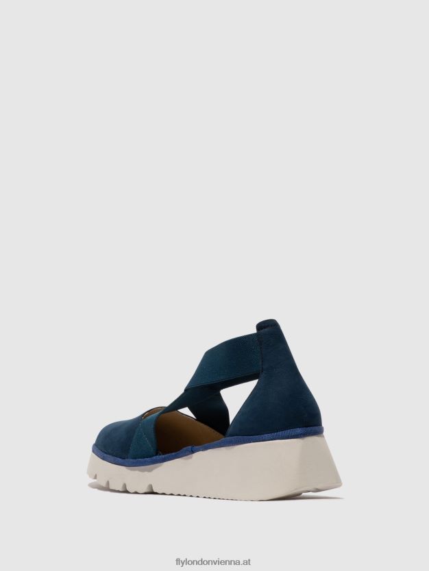 elastische Schuhe Pacy415 Frauen Fly London ZV2XXB662 Blau