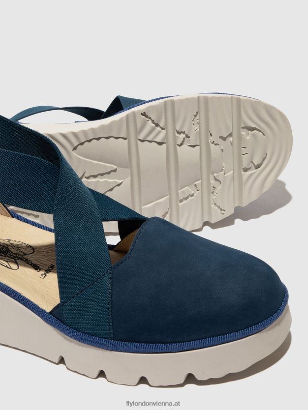 elastische Schuhe Pacy415 Frauen Fly London ZV2XXB662 Blau