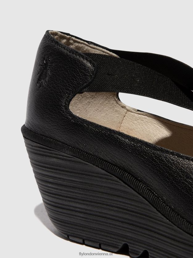 elastische Schuhe yoly402 Frauen Fly London ZV2XXB684 Schwarz