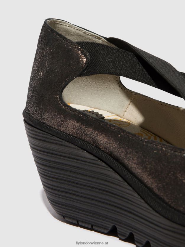 elastische Schuhe yoly402 Frauen Fly London ZV2XXB685 Graphit