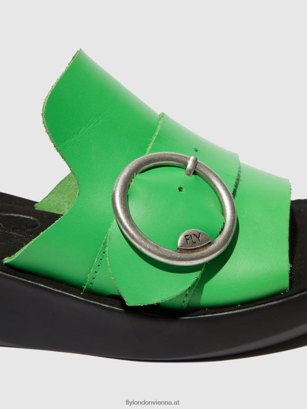 Schnallenpantoletten beyd925 Frauen Fly London ZV2XXB377 Avocado