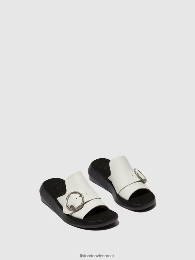 Schnallenpantoletten beyd925 Frauen Fly London ZV2XXB380 nicht-gerade weiss