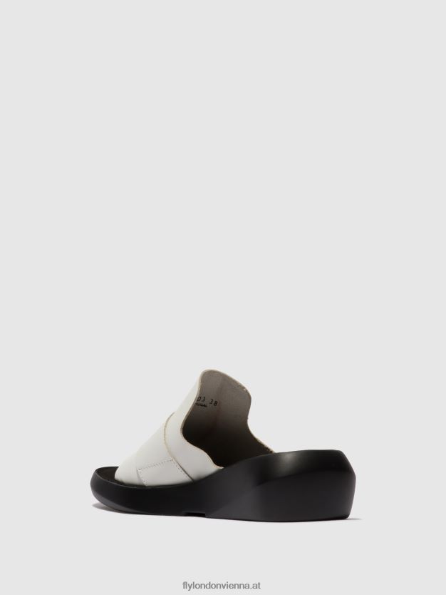 Schnallenpantoletten beyd925 Frauen Fly London ZV2XXB380 nicht-gerade weiss