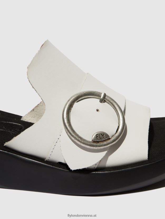Schnallenpantoletten beyd925 Frauen Fly London ZV2XXB380 nicht-gerade weiss