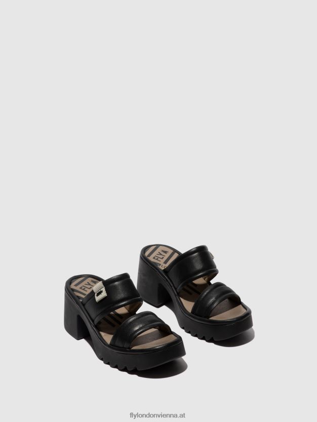 Slip-On-Pantoletten mava432 Frauen Fly London ZV2XXB362 Schwarz