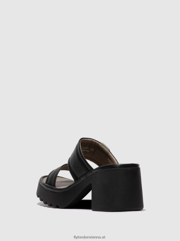 Slip-On-Pantoletten mava432 Frauen Fly London ZV2XXB362 Schwarz