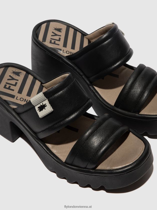 Slip-On-Pantoletten mava432 Frauen Fly London ZV2XXB362 Schwarz