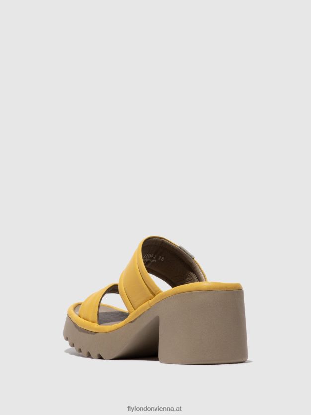 Slip-On-Pantoletten mava432 Frauen Fly London ZV2XXB364 Gelb