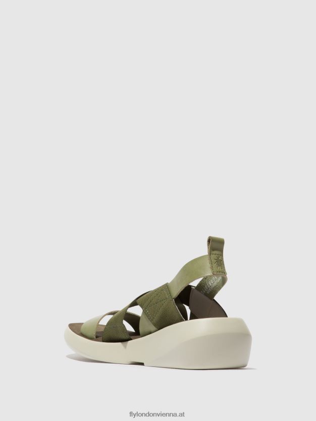 Crossover-Sandalen baji848 Frauen Fly London ZV2XXB592 SMOG