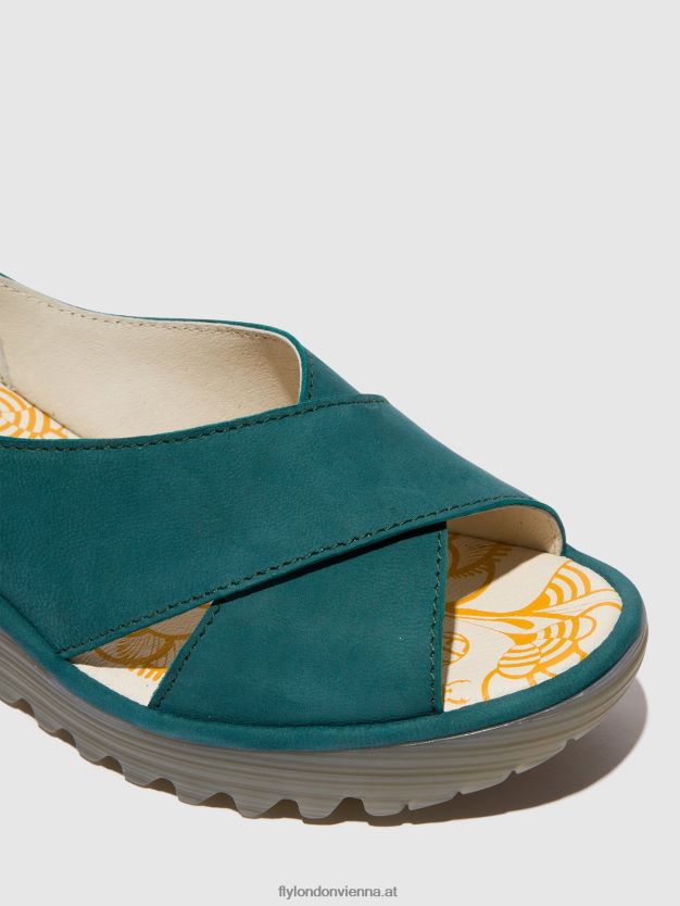 Crossover-Sandalen yoma307 Frauen Fly London ZV2XXB559 blaugrün