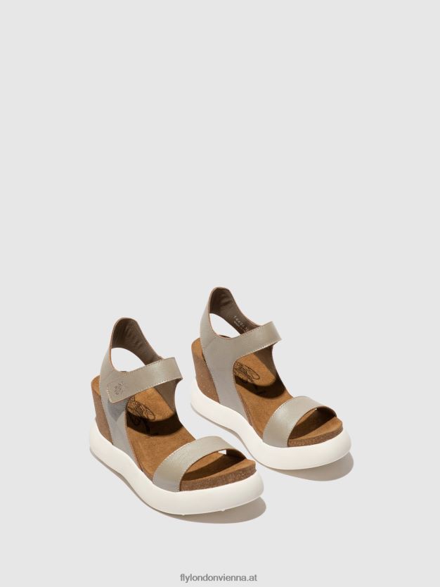 Klettsandalen gogo967 Frauen Fly London ZV2XXB400 Silber