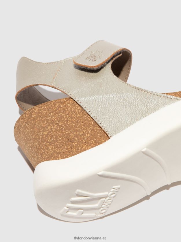 Klettsandalen gogo967 Frauen Fly London ZV2XXB400 Silber