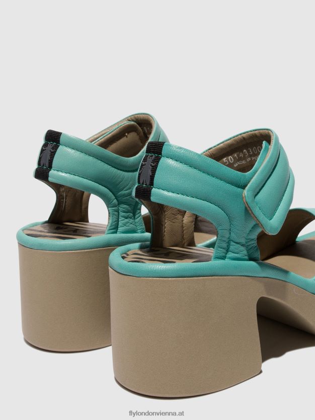 Klettsandalen mank433 Frauen Fly London ZV2XXB397 Türkis