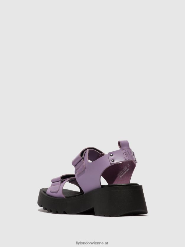 Klettsandalen meka857 Frauen Fly London ZV2XXB393 violett