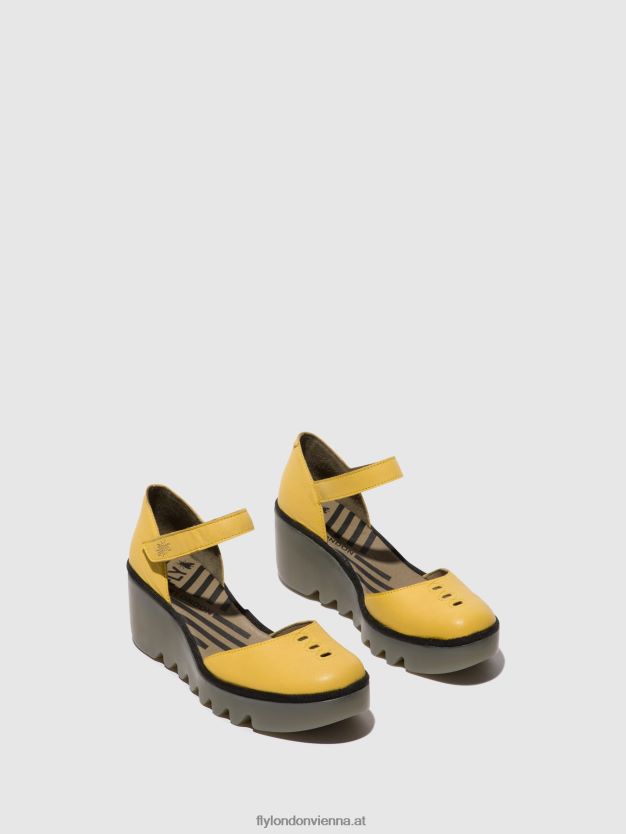 Knöchelriemensandalen biso305 Frauen Fly London ZV2XXB505 Gelb