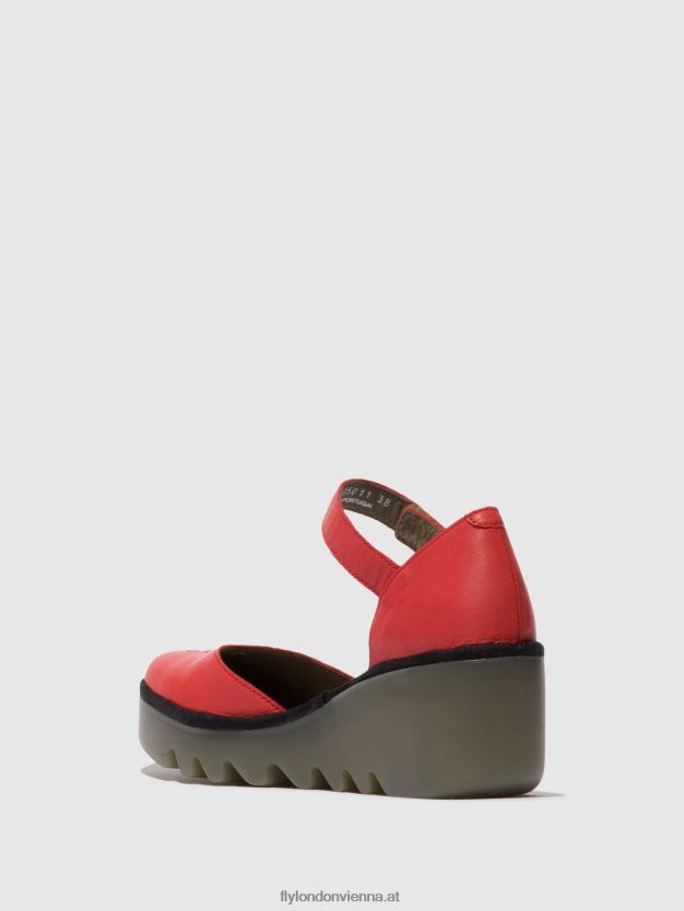 Knöchelriemensandalen biso305 Frauen Fly London ZV2XXB513 Himbeere