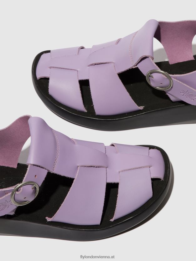 Riemchensandalen bawe842 Frauen Fly London ZV2XXB429 violett