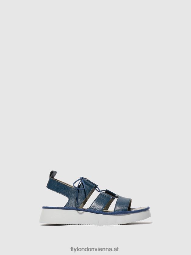 Riemchensandalen caio363 Frauen Fly London ZV2XXB571 Blau