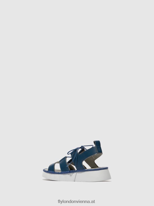 Riemchensandalen caio363 Frauen Fly London ZV2XXB571 Blau