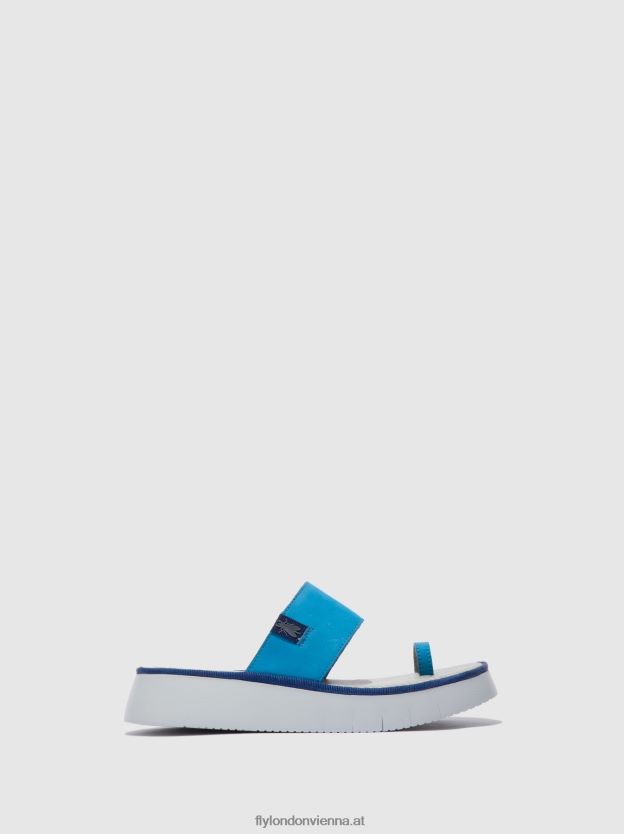 Riemchensandalen chev316 Frauen Fly London ZV2XXB599 cupido azurblau
