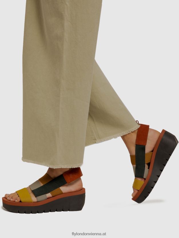 Riemchensandalen yere847 Frauen Fly London ZV2XXB530 Multi (Stein)