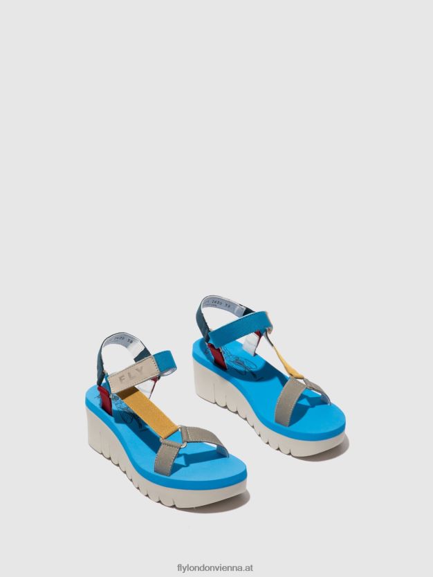 Sandalen mit Klettverschluss yefa726 Frauen Fly London ZV2XXB598 cupido multi (azurblau)