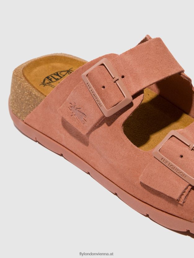 Schnallensandalen caja721 Frauen Fly London ZV2XXB525 Rose