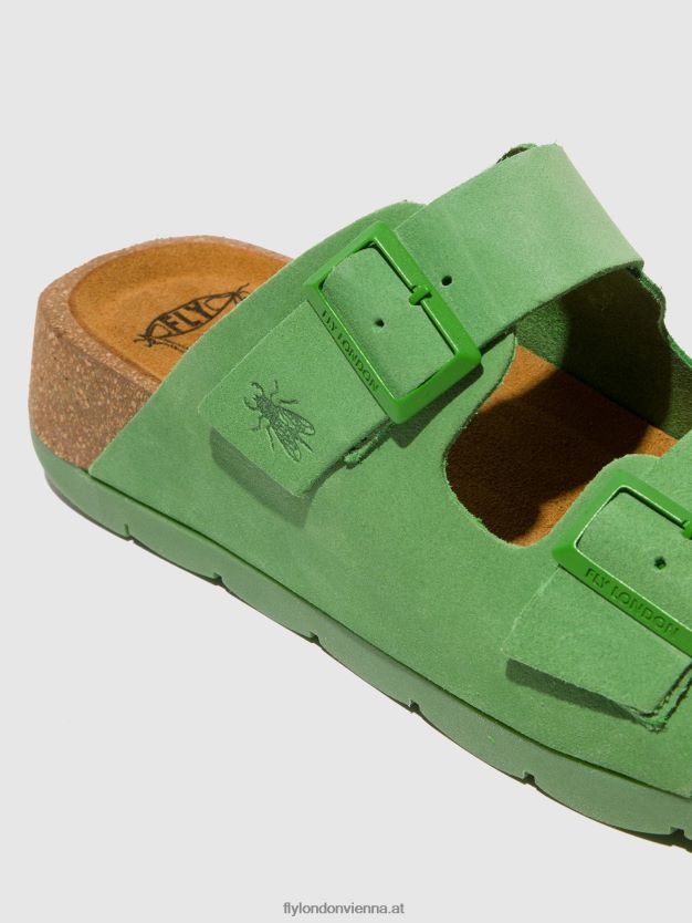 Schnallensandalen caja721 Frauen Fly London ZV2XXB527 lindgrün