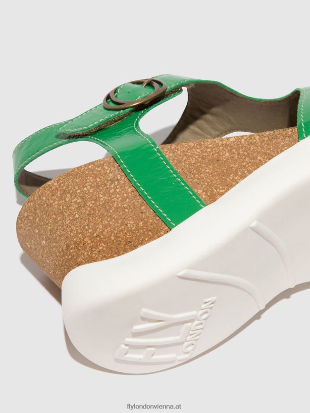 Schnallensandalen gova962 Frauen Fly London ZV2XXB502 Grün