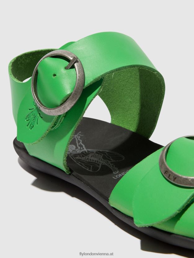 Schnallensandalen masa757 Frauen Fly London ZV2XXB497 Avocado