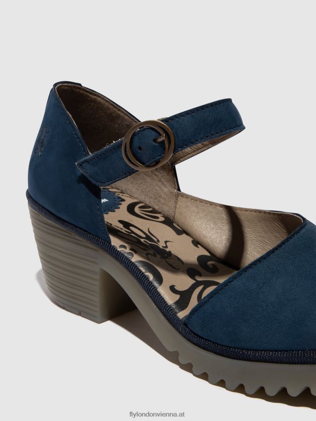 Schnallensandalen wifo440 Frauen Fly London ZV2XXB492 Blau