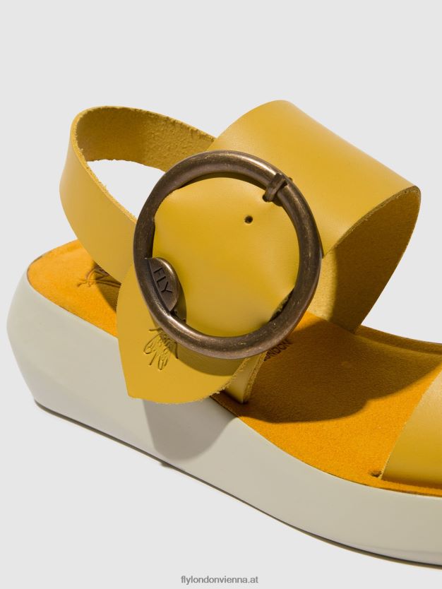 Slingback-Sandalen bani739 Frauen Fly London ZV2XXB469 Senf