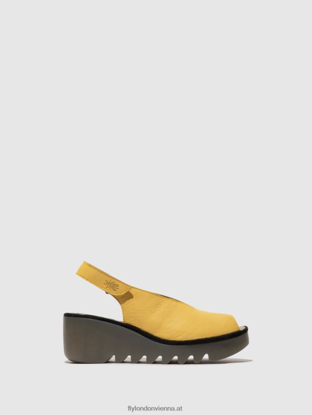 Slingback-Sandalen baye386 Frauen Fly London ZV2XXB466 Gelb