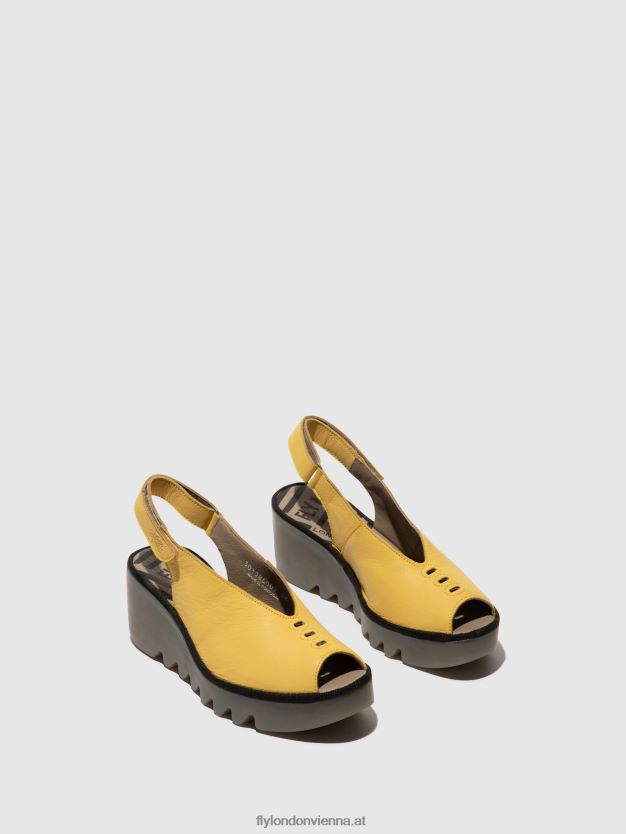 Slingback-Sandalen baye386 Frauen Fly London ZV2XXB466 Gelb