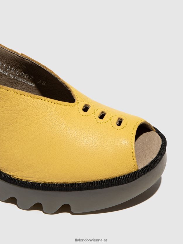 Slingback-Sandalen baye386 Frauen Fly London ZV2XXB466 Gelb