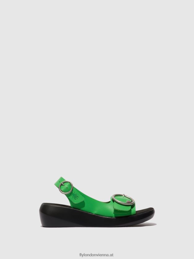 Slingback-Sandalen berk754 Frauen Fly London ZV2XXB467 Avocado