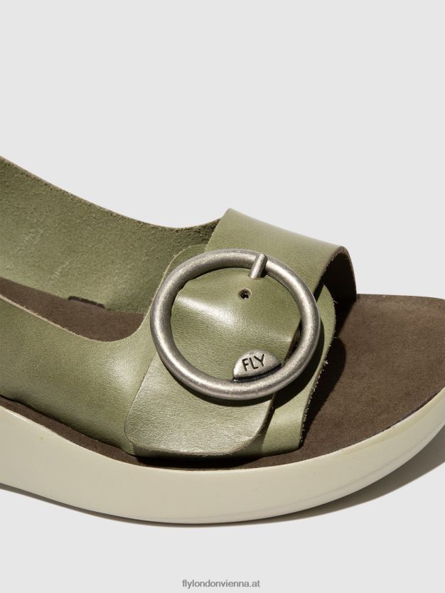 Slingback-Sandalen berk754 Frauen Fly London ZV2XXB586 SMOG