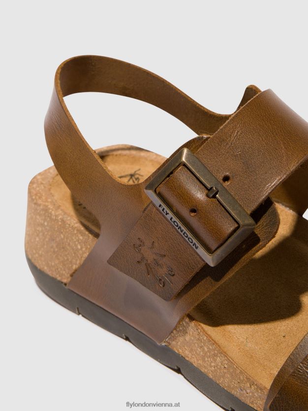 Slingback-Sandalen ceke722 Frauen Fly London ZV2XXB583 Kamel