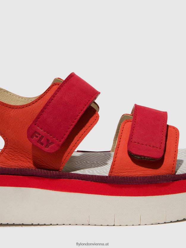 Slingback-Sandalen cori377 Frauen Fly London ZV2XXB577 Teufelsrot/Lippenstiftrot