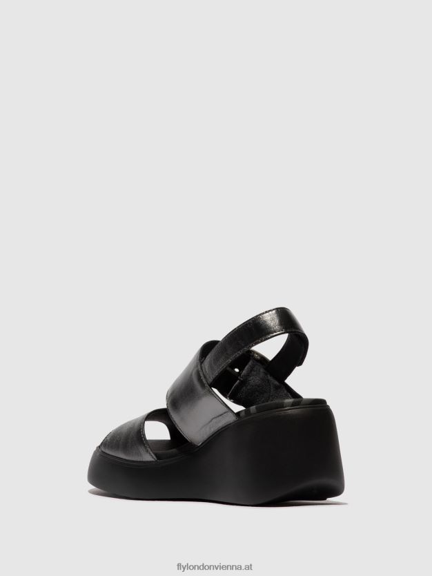 Slingback-Sandalen digo939 Frauen Fly London ZV2XXB455 Graphit