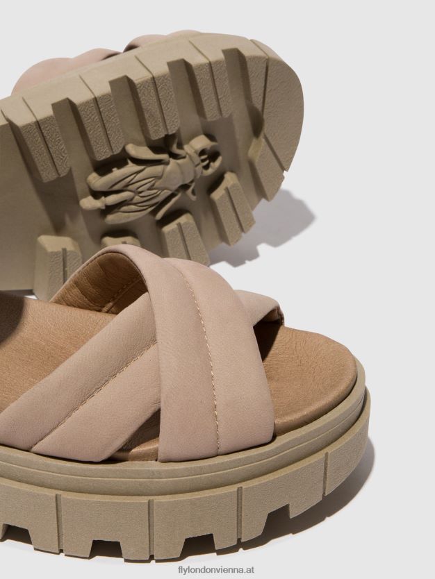 Slingback-Sandalen jada854 Frauen Fly London ZV2XXB545 Beton