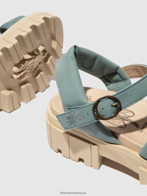 Slingback-Sandalen jela864 Frauen Fly London ZV2XXB548 hellblau