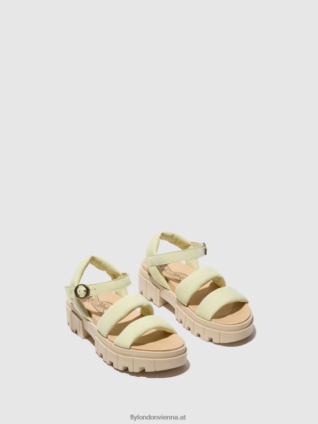 Slingback-Sandalen jela864 Frauen Fly London ZV2XXB549 hellgelb