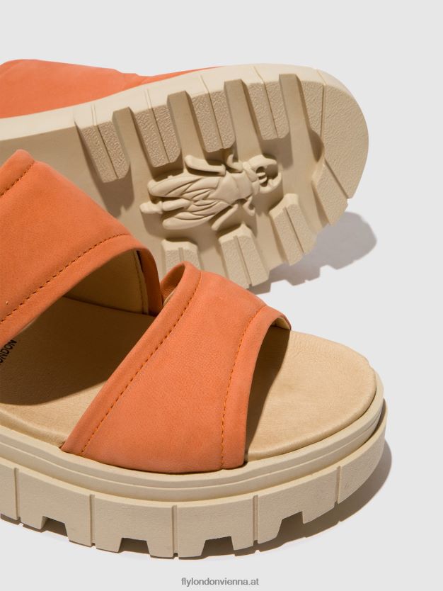 Slingback-Sandalen jira865 Frauen Fly London ZV2XXB543 Pfirsich