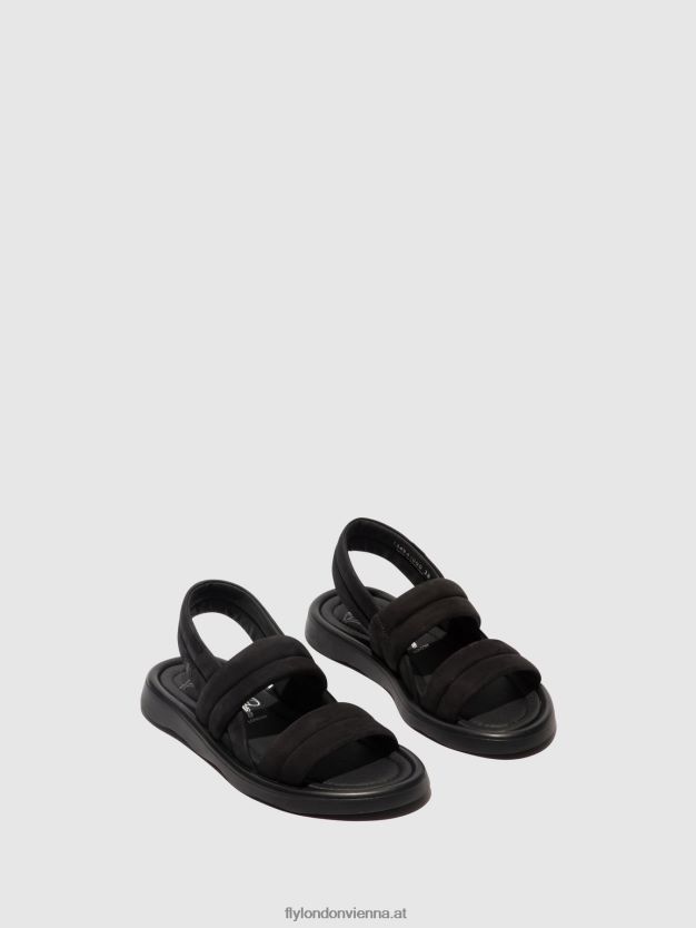 Slingback-Sandalen tofy941 Frauen Fly London ZV2XXB457 Schwarz